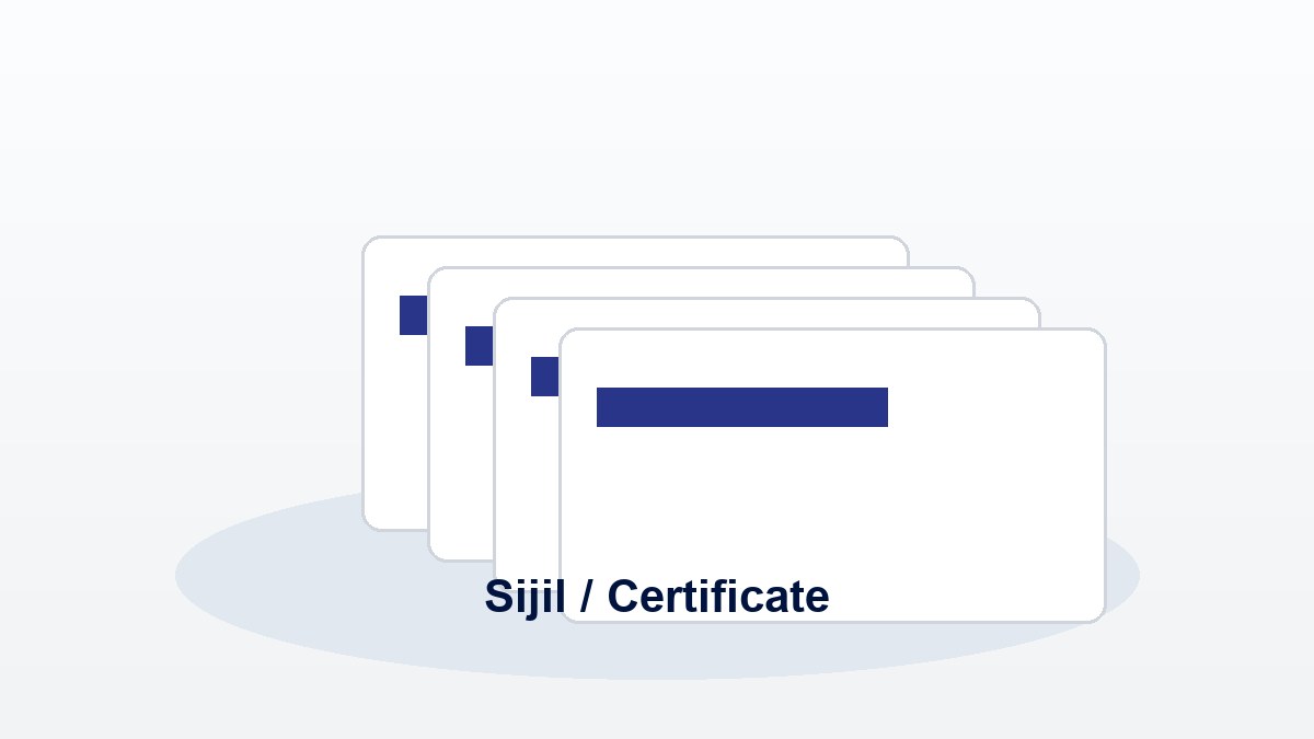 Sijil / Certificate