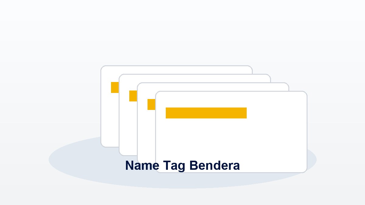 Name Tag Bendera